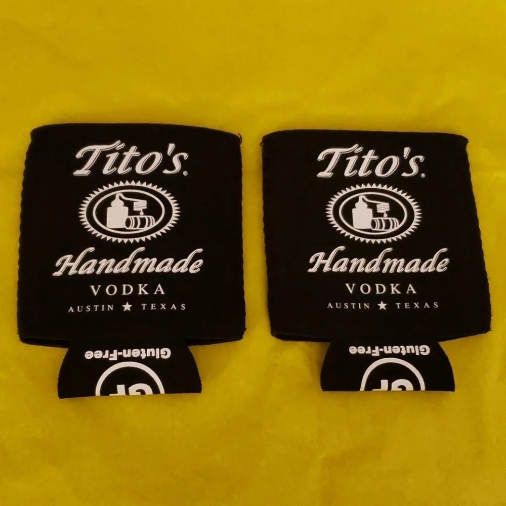 Tito's Handmade Vodka Branded Koosie- Set of Two